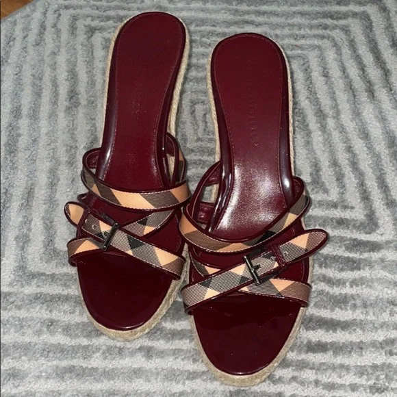 Check Mews Espadrilles​ in Sand - Men, Linen | Burberry  Brand new, never worn, Burberry espadrilles display picture 1